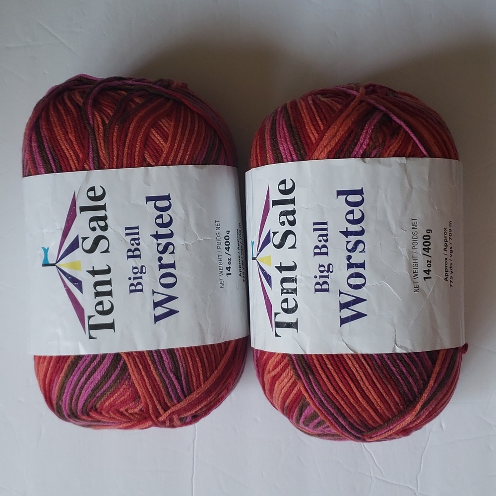Big Ball Worsted Yarns Lot of 2